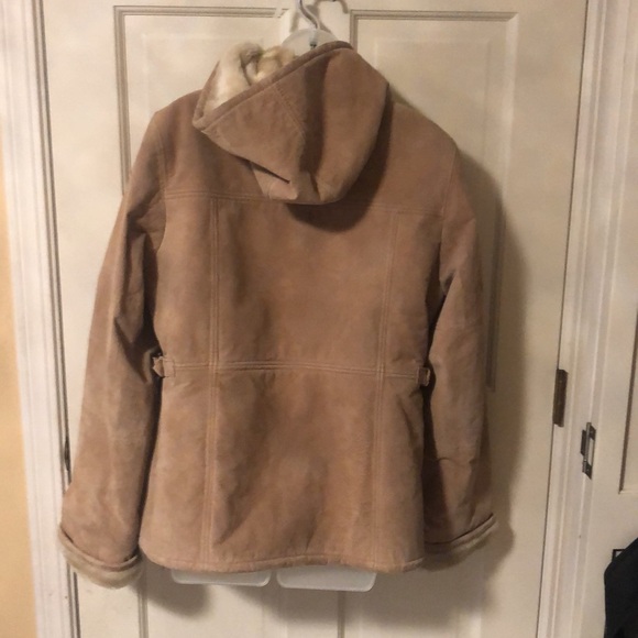 Outbrook Suede Leather and Sherpa Lined Jacket Size Large - Picture 2 of 15